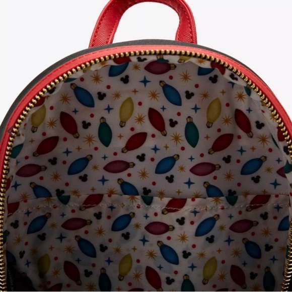 Loungefly Mickey Mouse & Friends Holiday Lights Mini Backpack - Picture 5 of 10